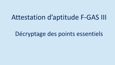 Décryptage de l'arrêté relatif à l'attestation d'aptitude